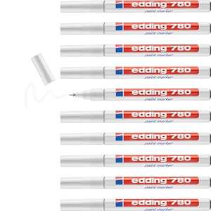 10x Edding 780 - Blanco