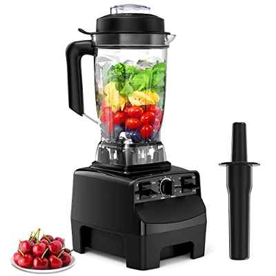 2000W Batidora de Vaso, Licuadora Profesional Incluye 10 Velocidades Regulables y 4 Programas Preestablecidos, 2 Litros Taza Tritan, 32000U/ Min, sin BPA, para Batido, Helado, Postre, Sopa