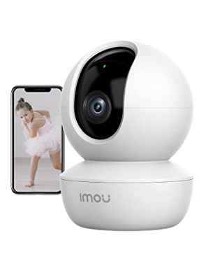 2022 Imou Cámara de Vigilancia WiFi Interior 360° con AI Detección Humana, 1080P Cámara IP WiFi Interior con Sirena,Audio Bidireccional,Visión Nocturna,Modo de Privacidad,Funciona con Alexa para Bebe