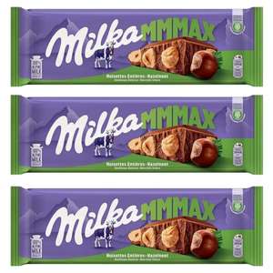 3 x Milka MMMAX Tableta Grande de Chocolate con Leche de los Alpes con Avellanas Enteras 270g