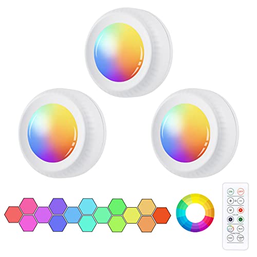 3x Luces LED de 16 Colores Inalámbricas