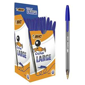 50 unidades BIC Cristal Large azul 1.6 mm