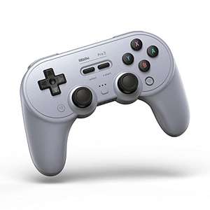 8Bitdo Pro 2 Controlador Bluetooth para Switch, PC, macOS, Android, Steam y Raspberry Pi (edición gris)