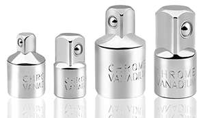 Adaptadores de llave de vaso 3/8" a 1/4", 1/4" a 3/8",1/2" a 3/8", 3/8" a 1/2"