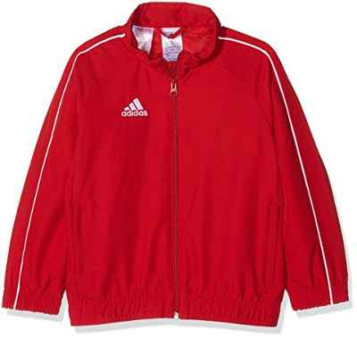 Adidas CORE18 PRE JKTY Chaqueta de Deporte, Unisex Niños, Rojo (Rojo/Blanco), 7-8Y