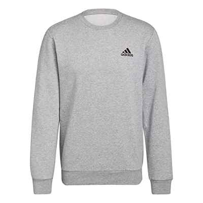 adidas, Essentials Fleece, Camisa De Entrenamiento, Mgreyh/Negro, M, Hombre