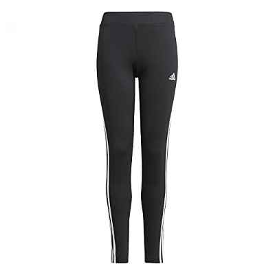 adidas G 3S TIG Leggings, Girls, Black/White, 9 Years