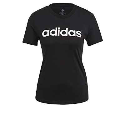 adidas GL0769 W Lin T T-Shirt Womens Black/White L