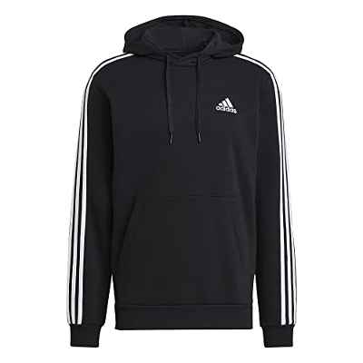 adidas Hombre Sudadera con capucha, Black/White, M