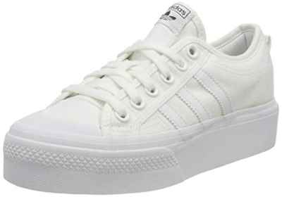 adidas Nizza Platform, Sneaker Mujer, Cloud White/Cloud White/Cloud White, 39 1/3 EU