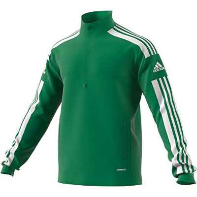 adidas SQ21 TR Top Pullover, Mens, Team Green/White, L