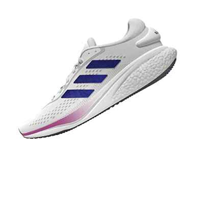 adidas Supernova 2, Sneaker Hombre, FTWR White/Lucid Blue/Lucid Fuchsia, 42 EU