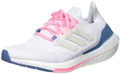 adidas Ultraboost 22 W, Sneaker Mujer, FTWR White/Grey One/Almost Blue, 38 2/3 EU