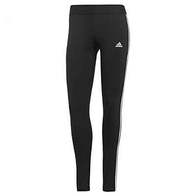 adidas W 3S Leg Leggings, Womens, Black/White, Medium