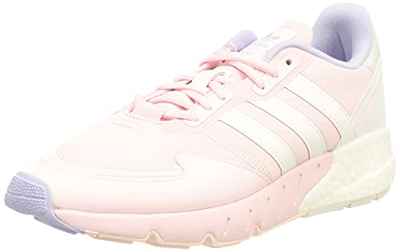 adidas ZX 1K Boost, Sneaker Mujer, Clear Pink/Cloud White/Violet Tone, 38 2/3 EU