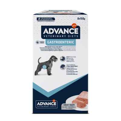 Advance Veterinary Diets Gastroenteric - Comida Húmeda para Perros: Multipack 8 bolsitas de 150g