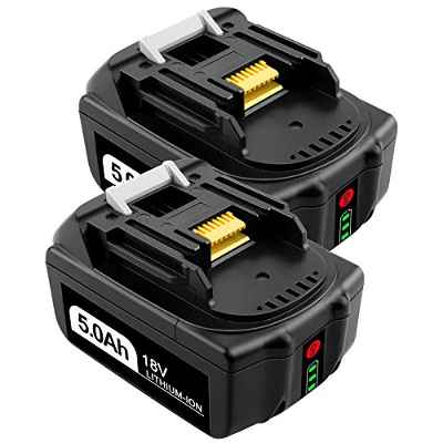 ADVTRONICS 2 Piezas 5,0Ah 18V BL1850B Batería BL1860B BL1850 BL1850B BL1830 BL1830B BL1840 BL1815 BL1825 BL1835 BL1845 LXT400