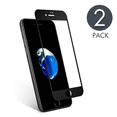 aiMaKE Protector de Pantalla para iPhone 7 Plus, 3D Pantalla Completa Cristal Templado Pantalla Protectora Anti BLU Ray,Cubre la Pantalla Completa Perfectamente para iPhone 7 Plus 5.5' Negro