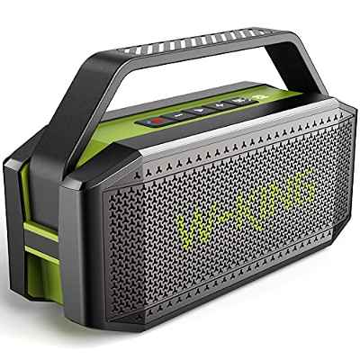 Altavoz Bluetooth 60W, W-KING Impermeable portátil Altavoces Potente, 40h de Reproducción, 12000mAh Batería, Bluetooth 5.0 Speaker, con microfono, NFC y Tarjeta TF