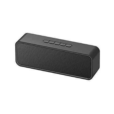 Altavoz Bluetooth portátil Sonkir, Altavoz inalámbrico Bluetooth 5.0 TWS con Graves estéreo 3D Hi-Fi, batería incorporada de 1500 mAh, Tiempo de reproducción 12H (Negro)