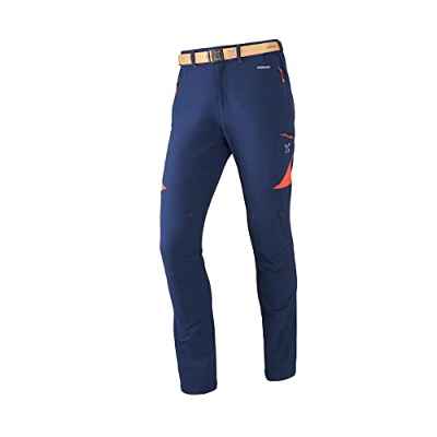 ALTUS - Pantalón Trekking Krypton | Pantalón Técnico para Hombre | Resistentes al Viento, Impermeables, Transpirables | Movilidad y Comodidad | Barranquismo, Escalada, Urbano | Azul Marino, Talla XXL