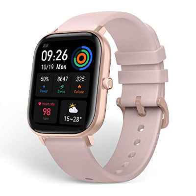 Amazfit , GTS Reloj Smartwactch Deportivo 14 Días Batería GPS Glonass Sensor Seguimiento Biol Unisex Adulto, Rosa (Pink), 12.6 X 12.4 X 6 Cm