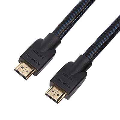 Amazon Basics - Cable HDMI trenzado - 4,6 m