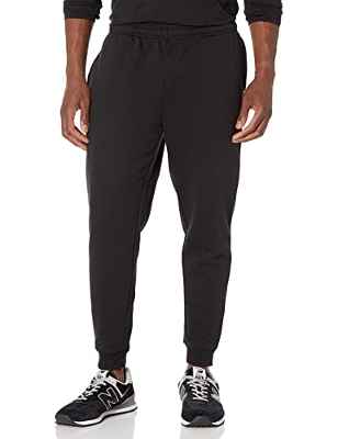 Amazon Essentials Jogger de Forro Polar Hombre, Negro, XS