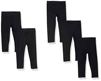 Amazon Essentials Leggings, Negro, 4 años, Pack de 5