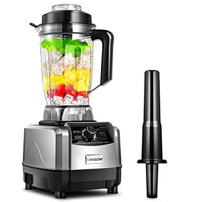 AMZCHEF Batidora Smoothie, Licuadora Profesional 1500W, 10 Velocidades Ajustables, 2L Tritan Container, sin BPA, 26000 U/min, Pulso Incorporado [Clase de eficiencia energética A+++]