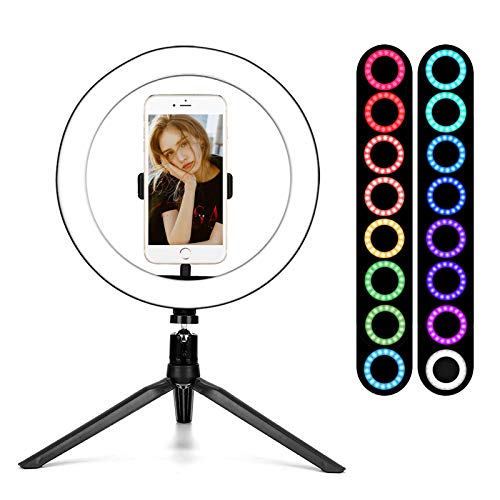 Anillo de Luz LED Regulable 10” RGB