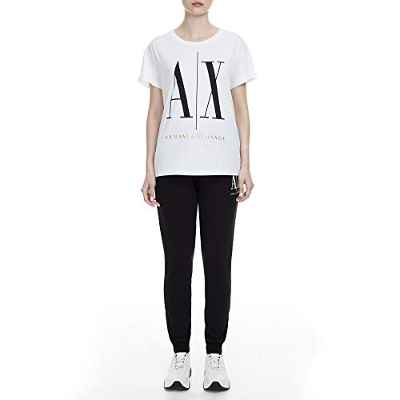 Armani Exchange Icon Project Jogger Pantalones de Deporte, Negro (Black 1200), 42 (Talla del Fabricante: Medium) para Mujer