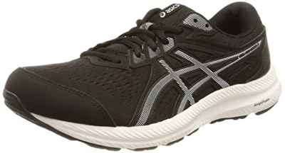 ASICS Gel-Contend 8, Zapatillas Hombre, Black White, 44 EU