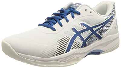 ASICS Gel-Game 8, Tennis Shoe Hombre, White/Lake Drive, 44.5 EU