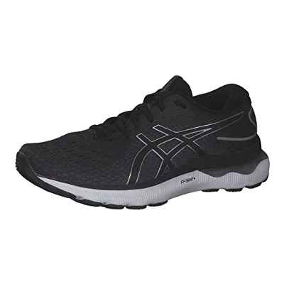 Asics Gel-Nimbus 24, Running Shoe Mujer, Black/Pure Silver, 39 EU