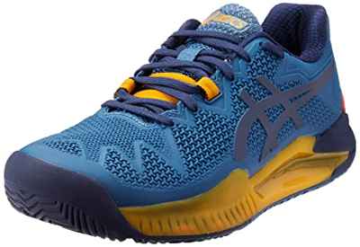 ASICS Gel-Resolution 8 Padel, Sneaker Hombre, Azure/Deep Ocean, 44.5 EU