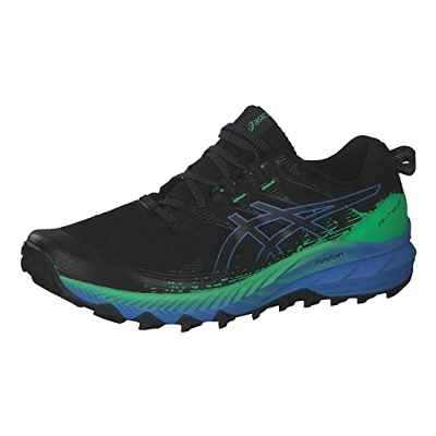 ASICS Gel-Trabuco 10, Trail Running Shoe Hombre, Black/Blue Coast, 43.5 EU