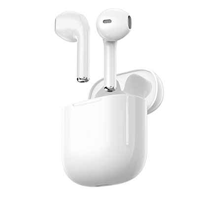 Auriculares inalámbricos, Auriculares inalámbricos Bluetooth 5.3 con micrófono HD, 30horas de Tiempo de reproducción, Auriculares Deportivos, Resistente al Agua IPX7, estéreo Hi-Fi, Blanco