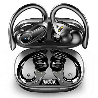 Auriculares Inalámbricos Deportivos Auriculares Bluetooth 5.3, Cascos Inalambricos con HD Mic, 42Hrs Estéreo, Audifonos Deporte IP7 Impermeable, CVC 8.0 Cancelación de Ruido In-Ear Auriculares Running