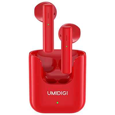 Auriculares Inalámbricos, UMIDIGI AirBuds U Auriculares Bluetooth 5.1, Auriculares Internos Control Táctil Wireless Earphones Deportivos Tiempo de Reproducción de 24h