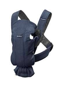 BabyBjörn Mochila Porta Bebé Mini, Malla 3D, Azul marino