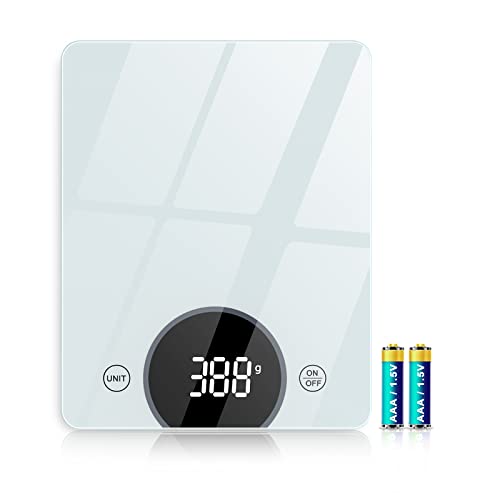 Báscula de cocina digital con pantalla LED