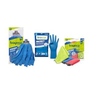 Bayeco Kit Máxima protección - Bayeta, Fregona y Guantes - Pack 3 productos 99,9% Antibacterias