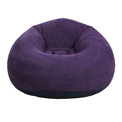 Bean Bag Chair - Sofá Inflable Flocado Plegable - Sala de Estar Al Aire Libre Bean Bag Silla Tumbona Sofá Perezoso Inflable Ultra Suave Sofá