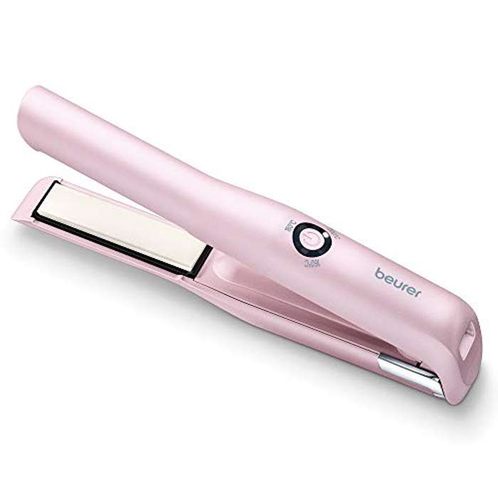 Beurer HS20 Plancha cabello sin cable, compacta, para viajar