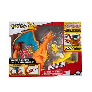 Bizak Pokemon Deluxe Charizard Electrónico Vs Pikachu, Set con más de 30 Luces, Sonidos y reacciones de Movimiento