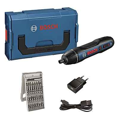 Bosch Go - Atornillador a Batería, 3.6V, 25 Puntas, L-BOXX Mini