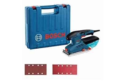 Bosch Professional GSS 23 AE - Lijadora orbital (190 W, plato lijador 182 x 92 mm, en maletín)