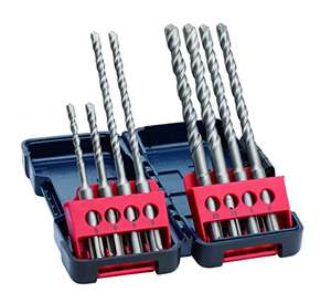 Bosch Professional Set de 8 Brocas para Martillo SDS plus-3 Tough Box (para Hormigón, Ø 5-10 mm, Accessorios Martillo Perforador Rotativo)