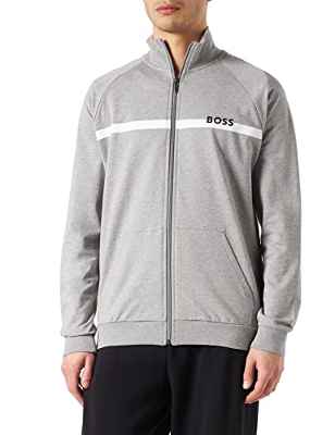 BOSS Authentic Z Chaqueta con Cremallera, Gris Claro, XL para Hombre